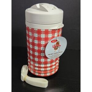 Igloo iScream for Summer‎ Pop Art 1 Quart Cooler Target Red Plaid Insulated